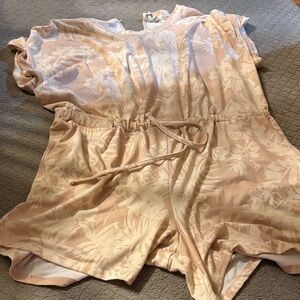 Cato Cream Floral Jumpsuit